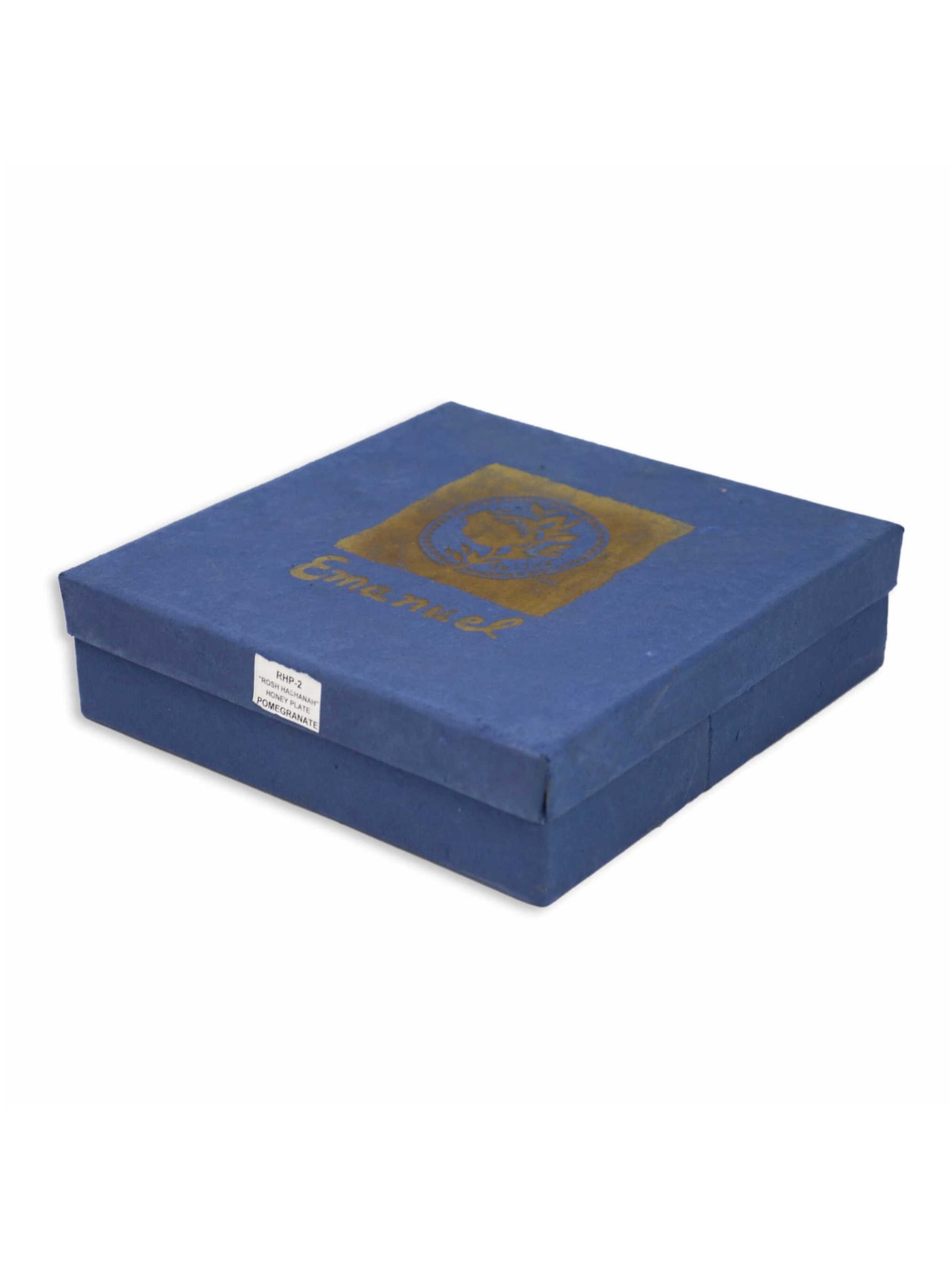 Blue Pomegranate Honey Dish By Yair Emanuel | Rosh Hashanah | Judaica