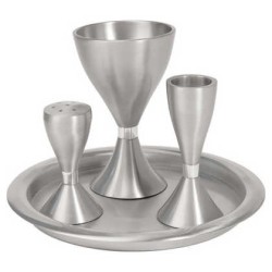 Silver Anodized Havdalah Set | Havdalah Sets & Spice Boxes | Judaica