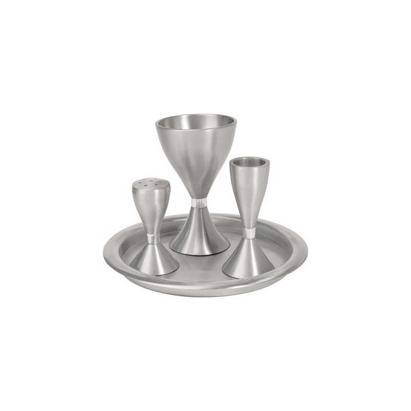 Silver Anodized Havdalah Set | Havdalah Sets & Spice Boxes | Judaica