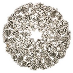 Filigree Flowers Aluminum Trivet | Home Goods | Judaica