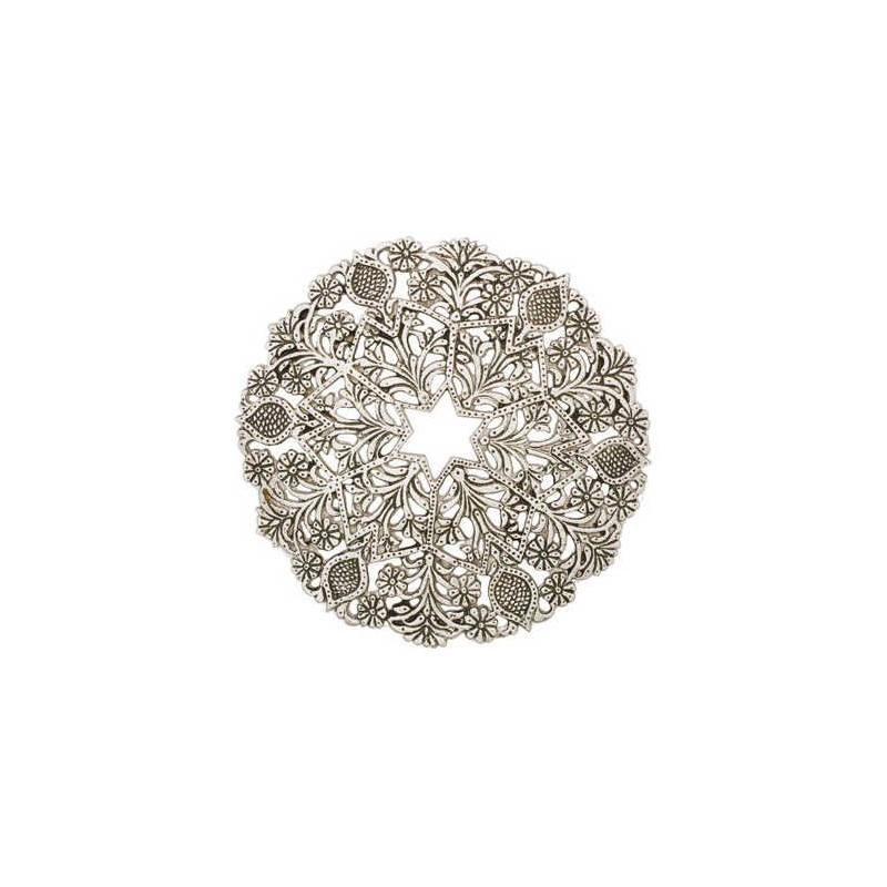 Filigree Flowers Aluminum Trivet | Home Goods | Judaica