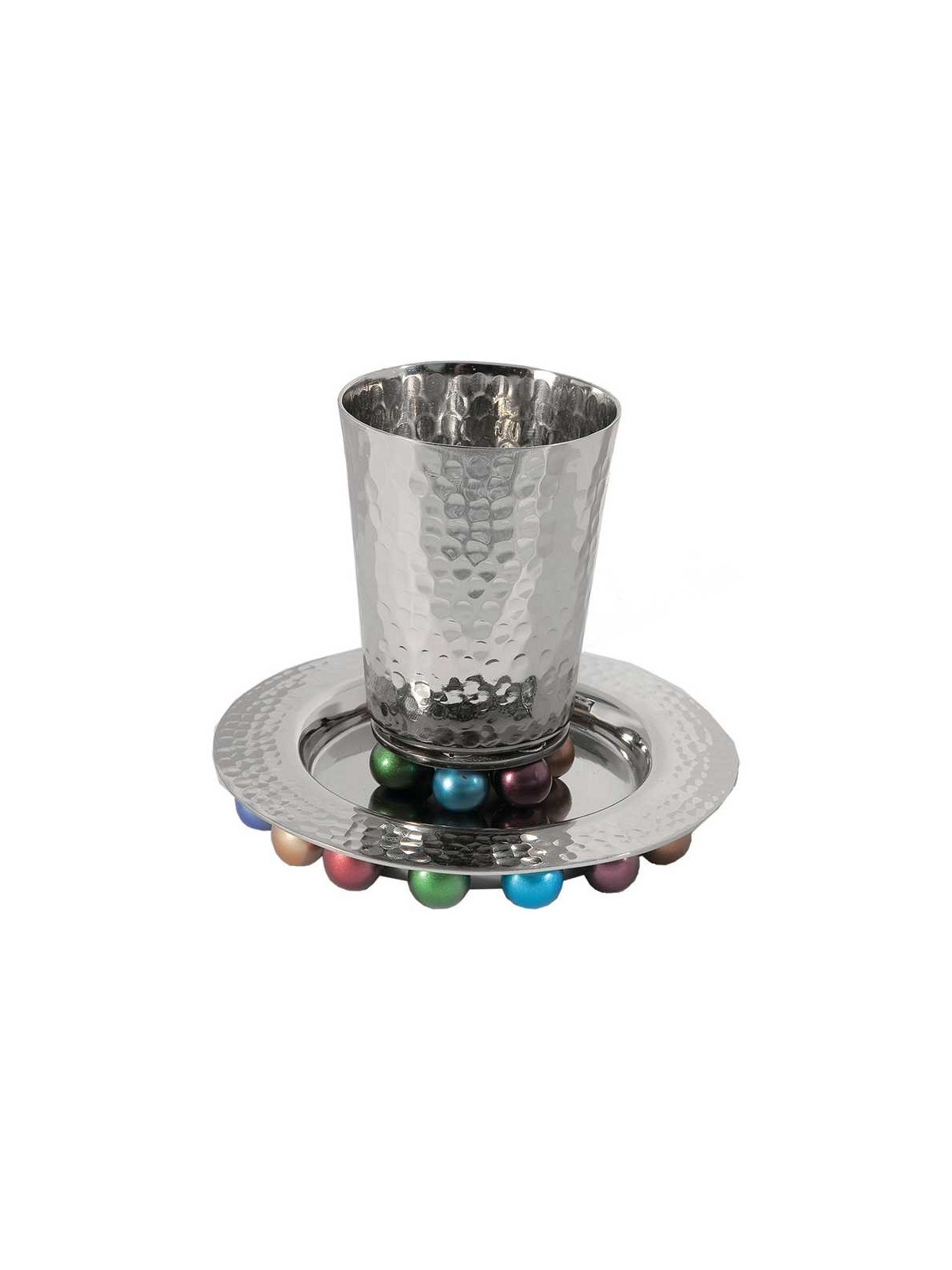 Multicolor Beaded Kiddush Cup | Kiddush Cups | Judaica
