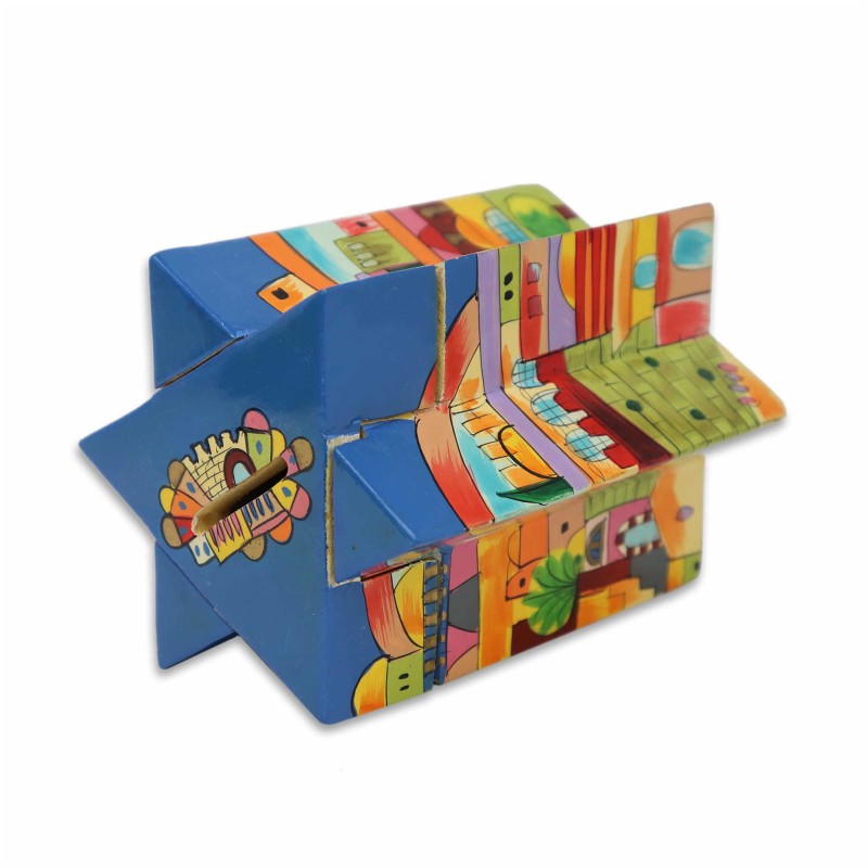 Star of David Jerusalem Tzedakah Box | Tzedakah Boxes | Judaica