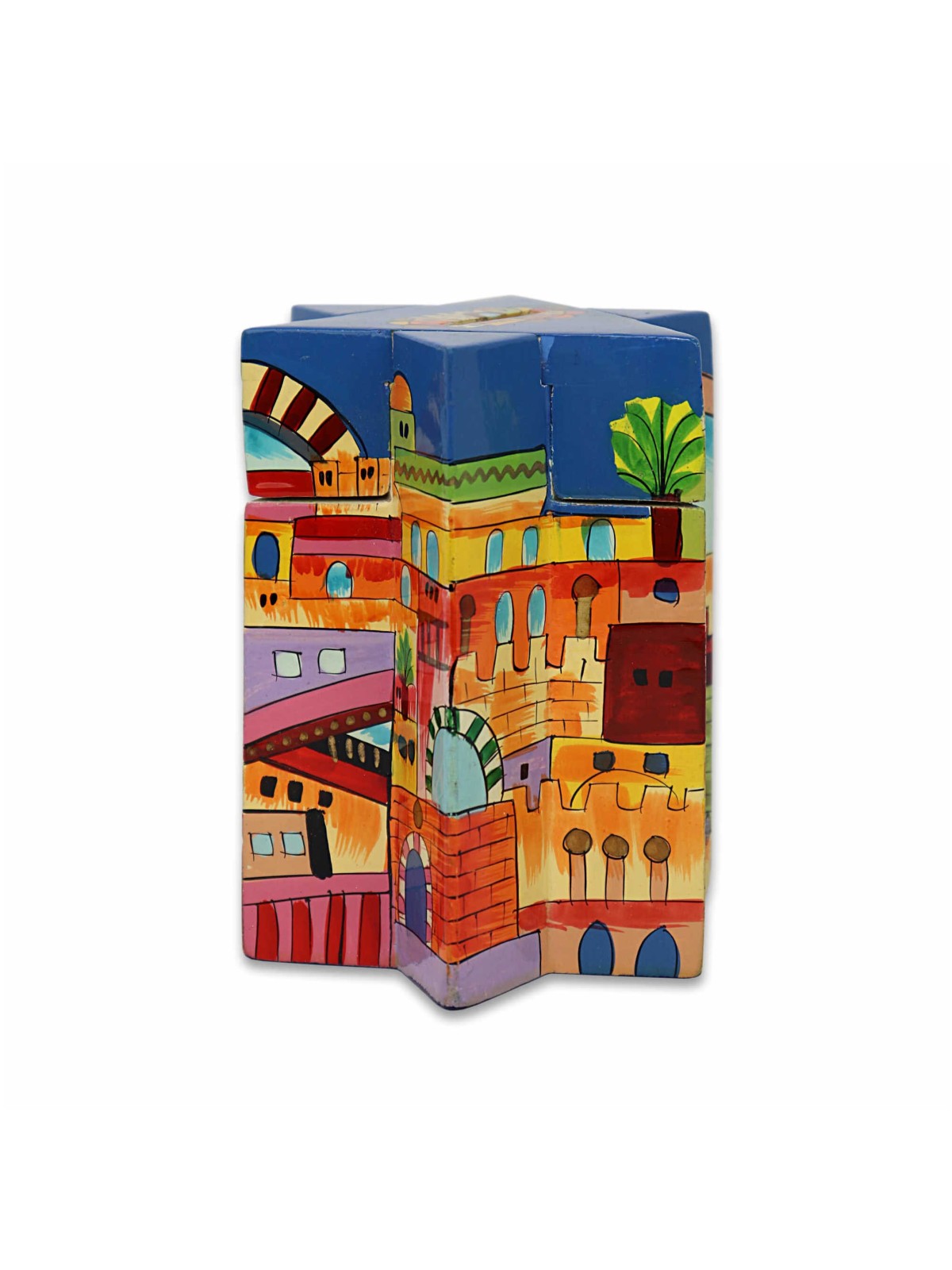 Star of David Jerusalem Tzedakah Box | Tzedakah Boxes | Judaica