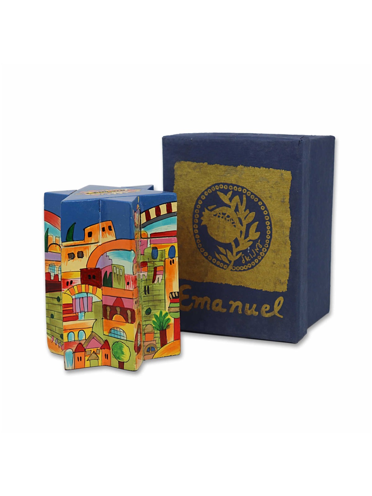 Star of David Jerusalem Tzedakah Box | Tzedakah Boxes | Judaica
