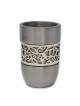 Lacy Laser-Cut Kiddush Serving Cup Set | Kiddush Cups | Judaica
