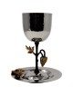 Golden Grapes Stainless Steel Kiddush Cup & Plate  | Kiddush Cups | Ju
