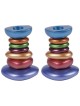 Stacked Stones Candlesticks | Candle Holders | Judaica