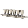 Hammered Liquor Cups with Tray | Kiddush Cups | Judaica