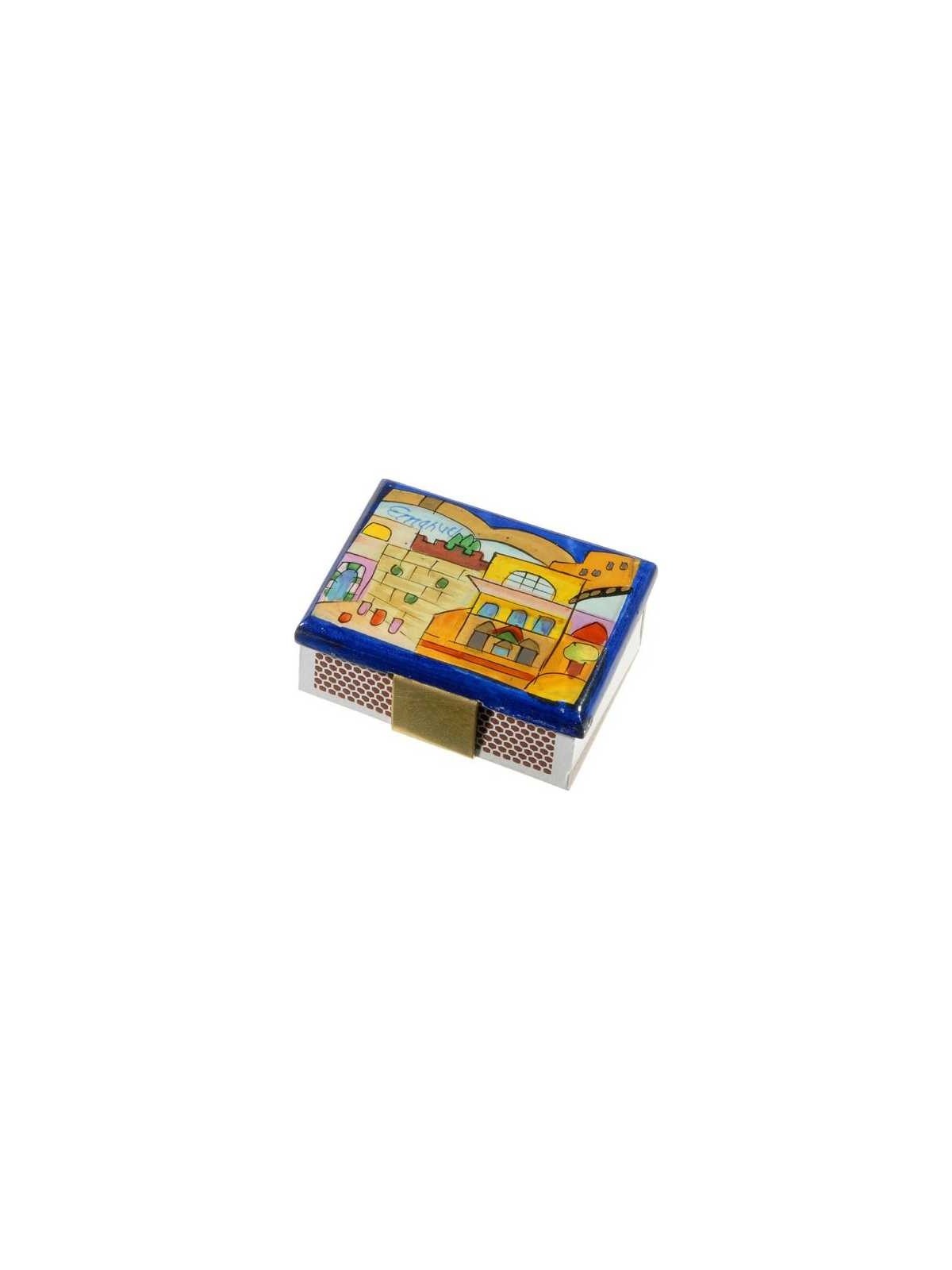 Western Wall Matchbox Cover | Candle Holders | Judaica