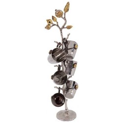 Pomegranate Tree of Kiddush Serving Cups | Kiddush Cups | Judaica