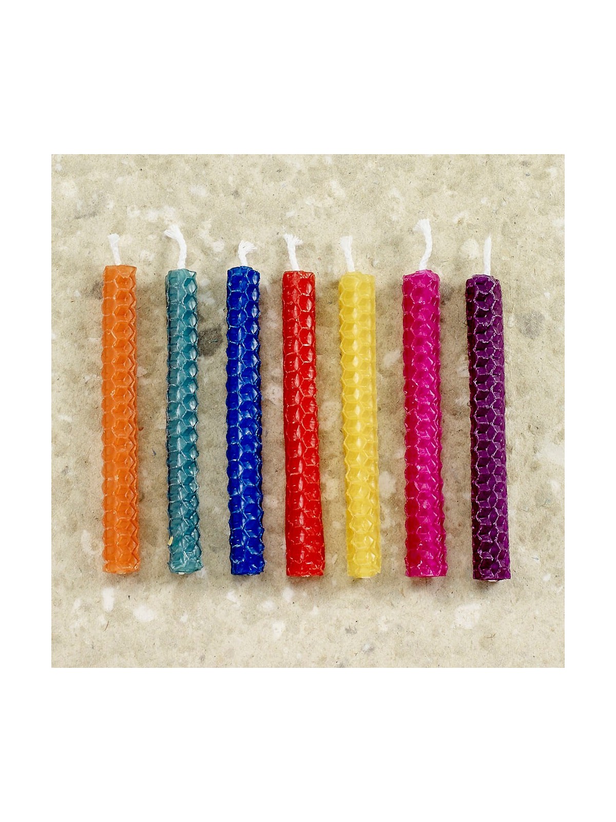 Festive Beeswax Chanukah Candles | Hanukkah | Judaica