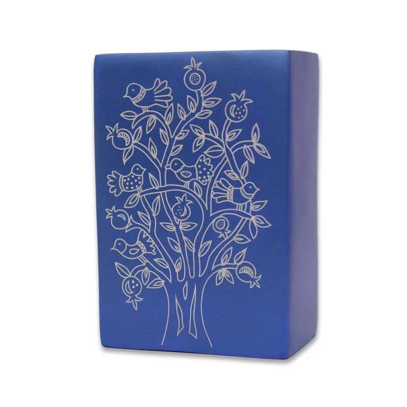 Birds in Pomegranate Tree Tzedakah Box | Tzedakah Boxes | Judaica