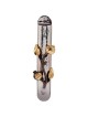 Pomegranate Stainless Steel Mezuzah Case - Large | Mezuzahs | Judaica