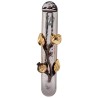 Pomegranate Stainless Steel Mezuzah Case - Large | Mezuzahs | Judaica