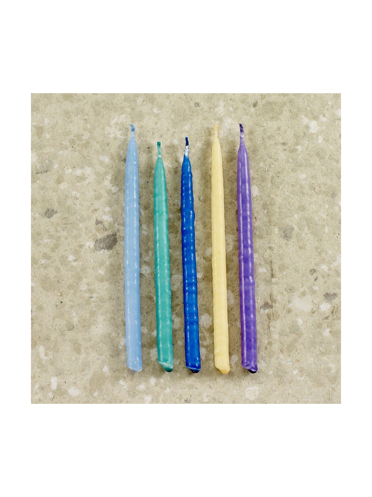 Organic Multi-Color Vegetable Wax Chanukah Candles | Hanukkah | Judaic