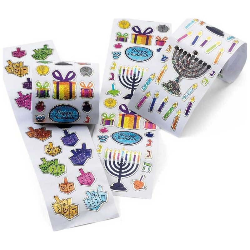 Happy Chanukah Stickers in a Box | Hanukkah | Judaica
