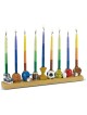 Hand Painted Sports Menorah | Hanukkah | Judaica