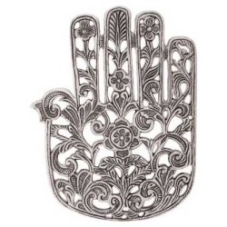 Antique Aluminum Hamsa Trivet | Home Goods | Judaica