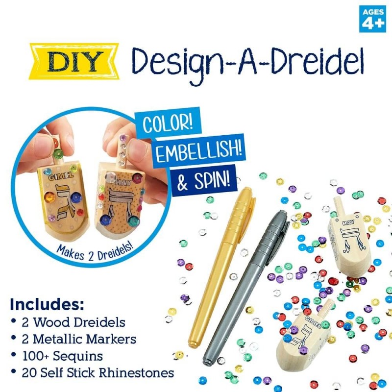 Decorate A Dreidel Kit | Hanukkah | Judaica