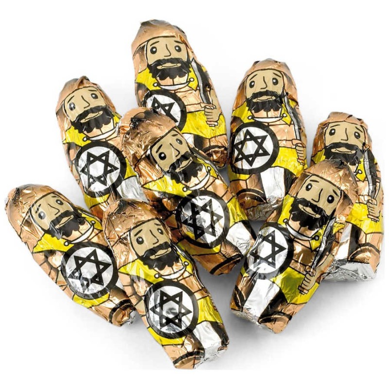 Milk Chocolate Maccabees - Box of 8 | Hanukkah | Judaica