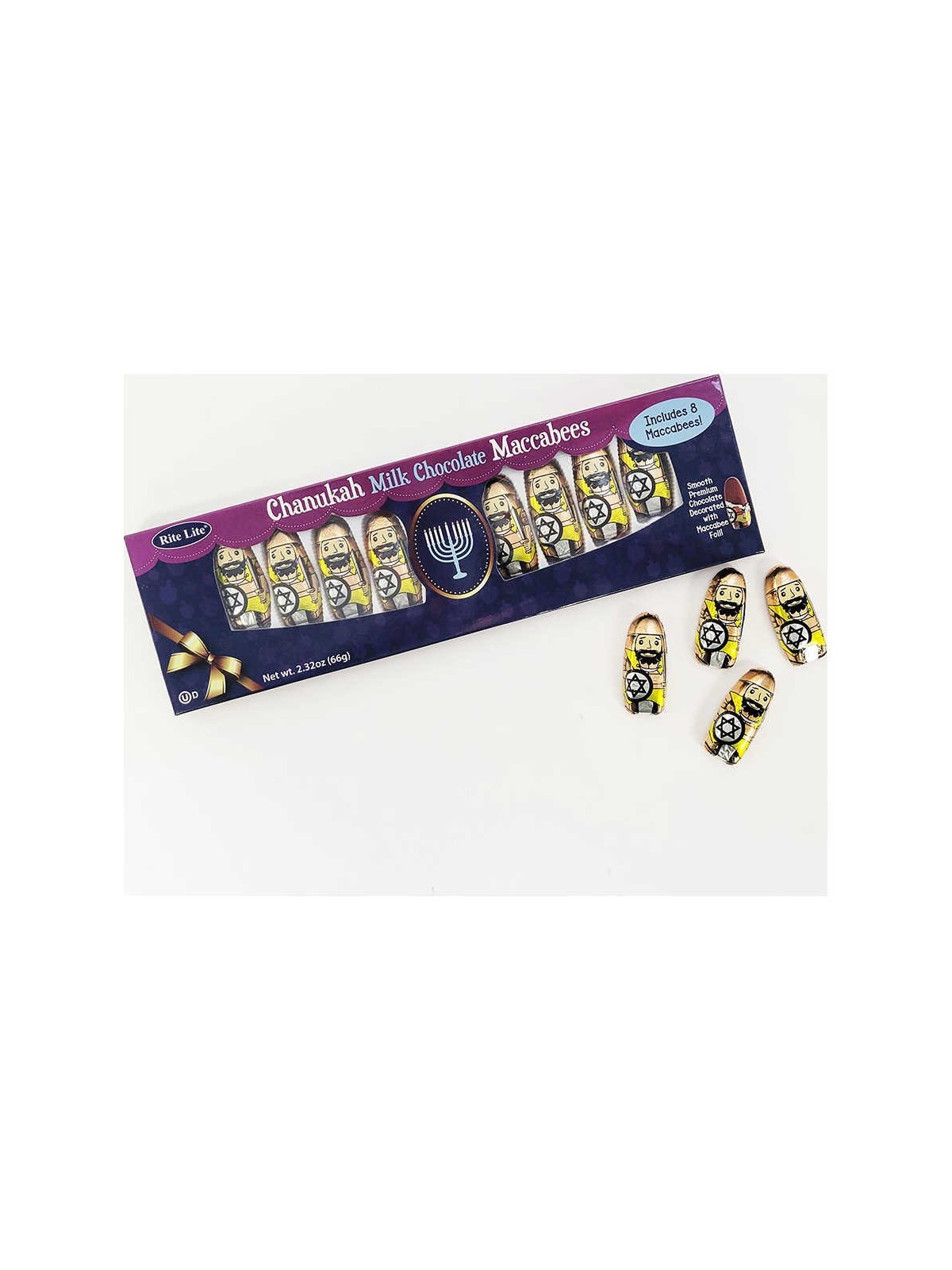 Milk Chocolate Maccabees - Box of 8 | Hanukkah | Judaica