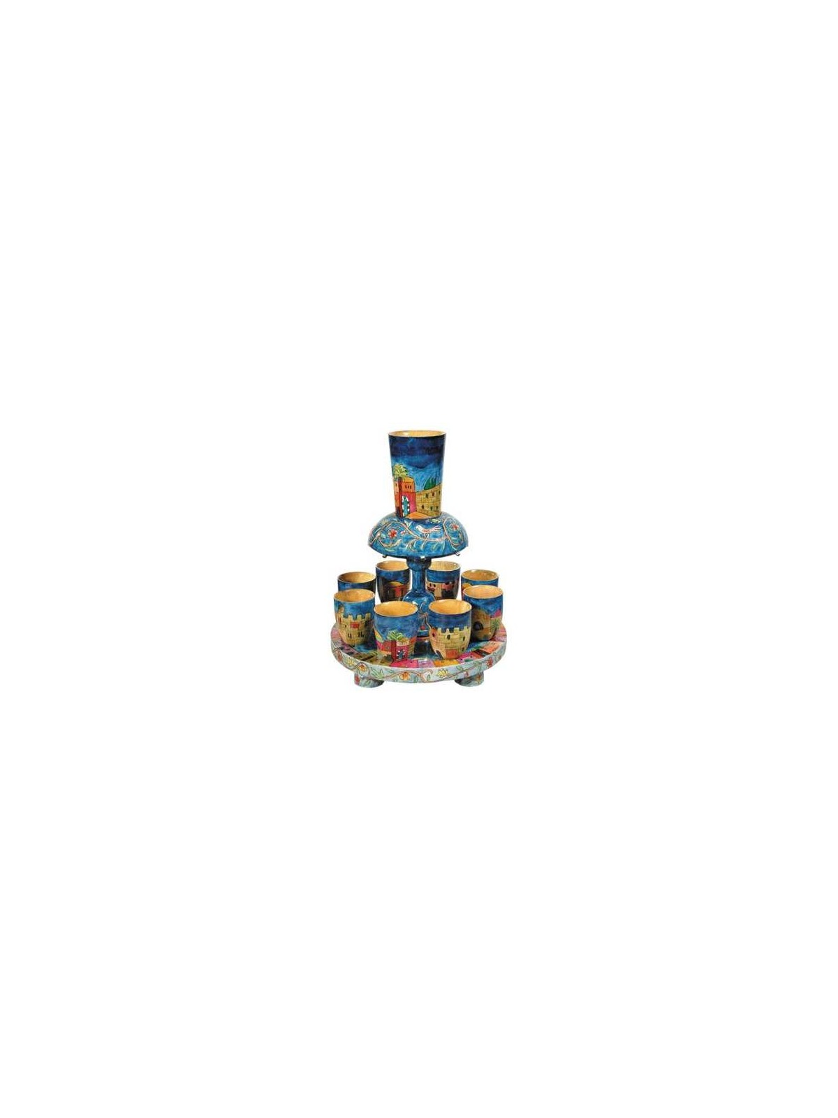 Jerusalem Kiddush Fountain | Kiddush Cups | Judaica