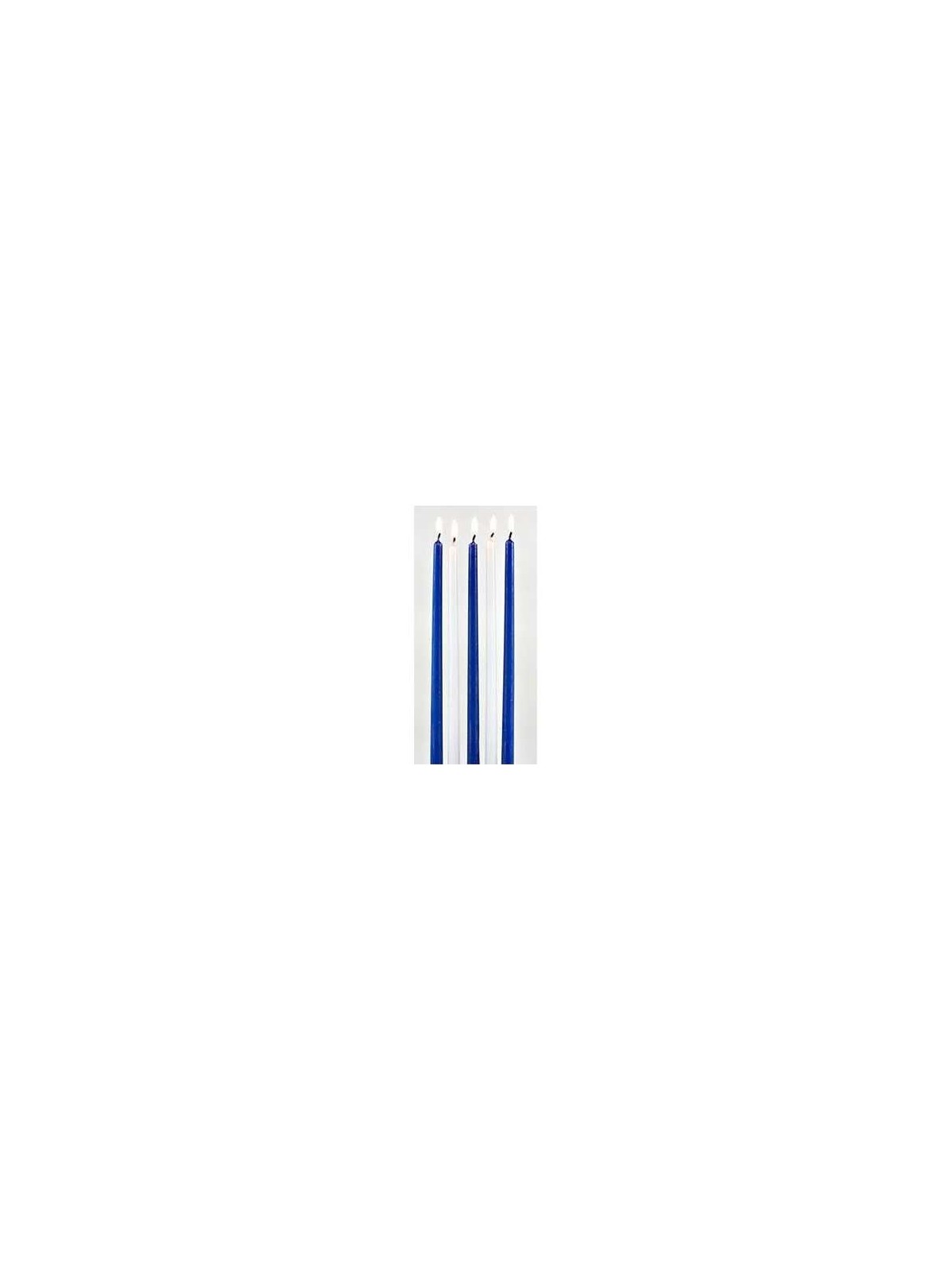Deluxe Blue & White Chanukah Candles | Hanukkah | Judaica