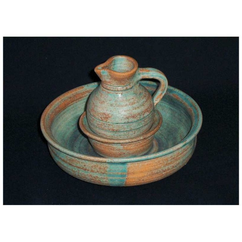 Ceramic Patina Mayim Achronim | Mayim Achronim Sets | Judaica