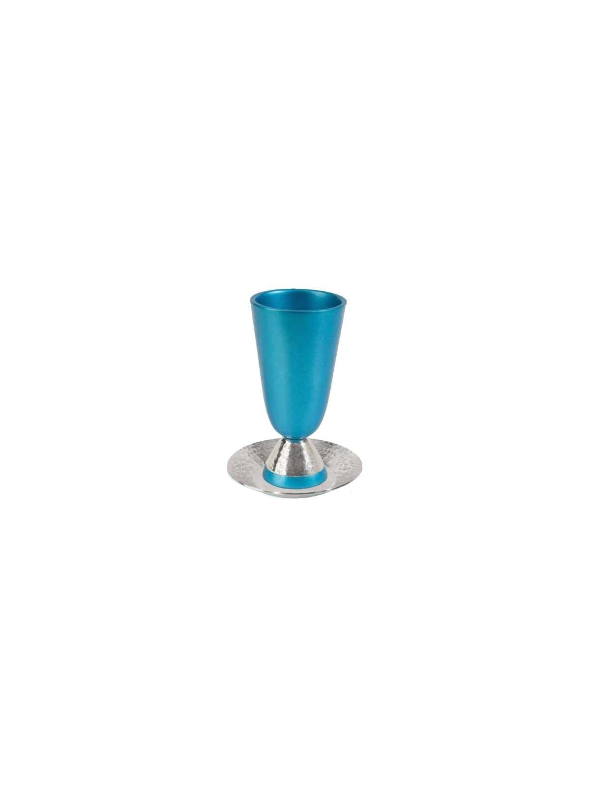 Sleek Turquoise Kiddush Cup | Kiddush Cups | Judaica
