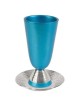 Sleek Turquoise Kiddush Cup | Kiddush Cups | Judaica