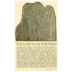 The Lord is My Shepherd Embossed Print | Art | Judaica