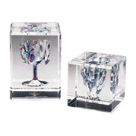 Cubed Wedding Glass Keepsake | Wedding | Judaica
