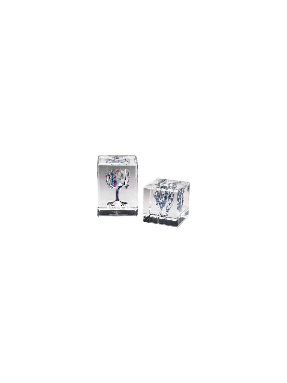 Cubed Wedding Glass Keepsake | Wedding | Judaica