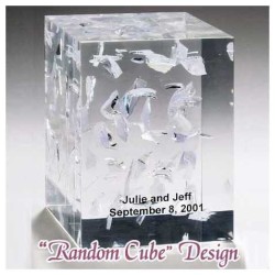 Cubed Wedding Glass Keepsake | Wedding | Judaica