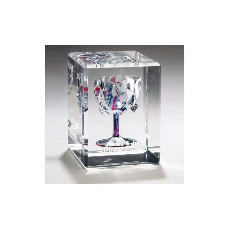 Cubed Wedding Glass Keepsake | Wedding | Judaica