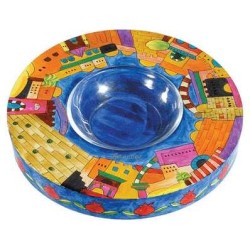 Jerusalem Honey Dish By Yair Emanuel | Rosh Hashanah | Judaica