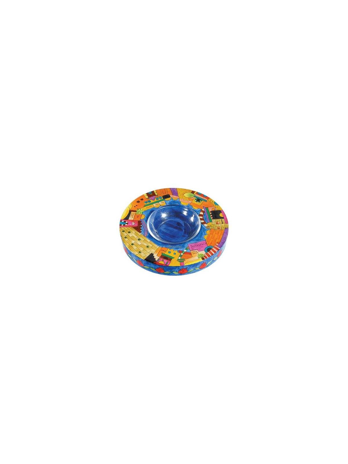 Jerusalem Honey Dish By Yair Emanuel | Rosh Hashanah | Judaica