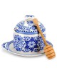 Spode Honey Pot with Drizzler By Portmeirion-Spode | Rosh Hashanah | J