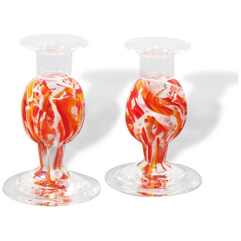 Wedding Glass Keepsake Candlesticks | Wedding | Judaica
