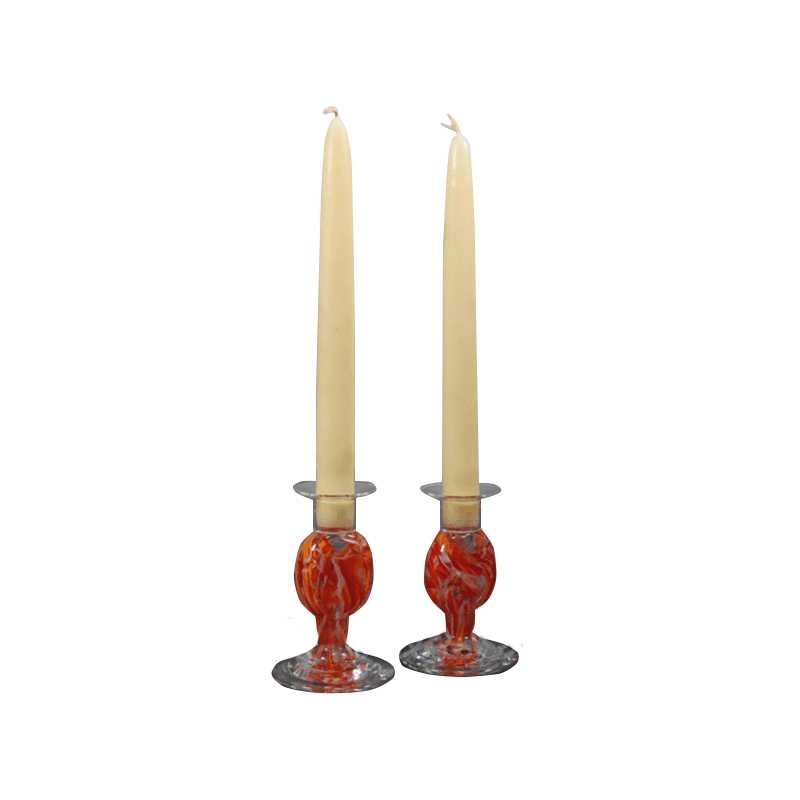 Wedding Glass Keepsake Candlesticks | Wedding | Judaica