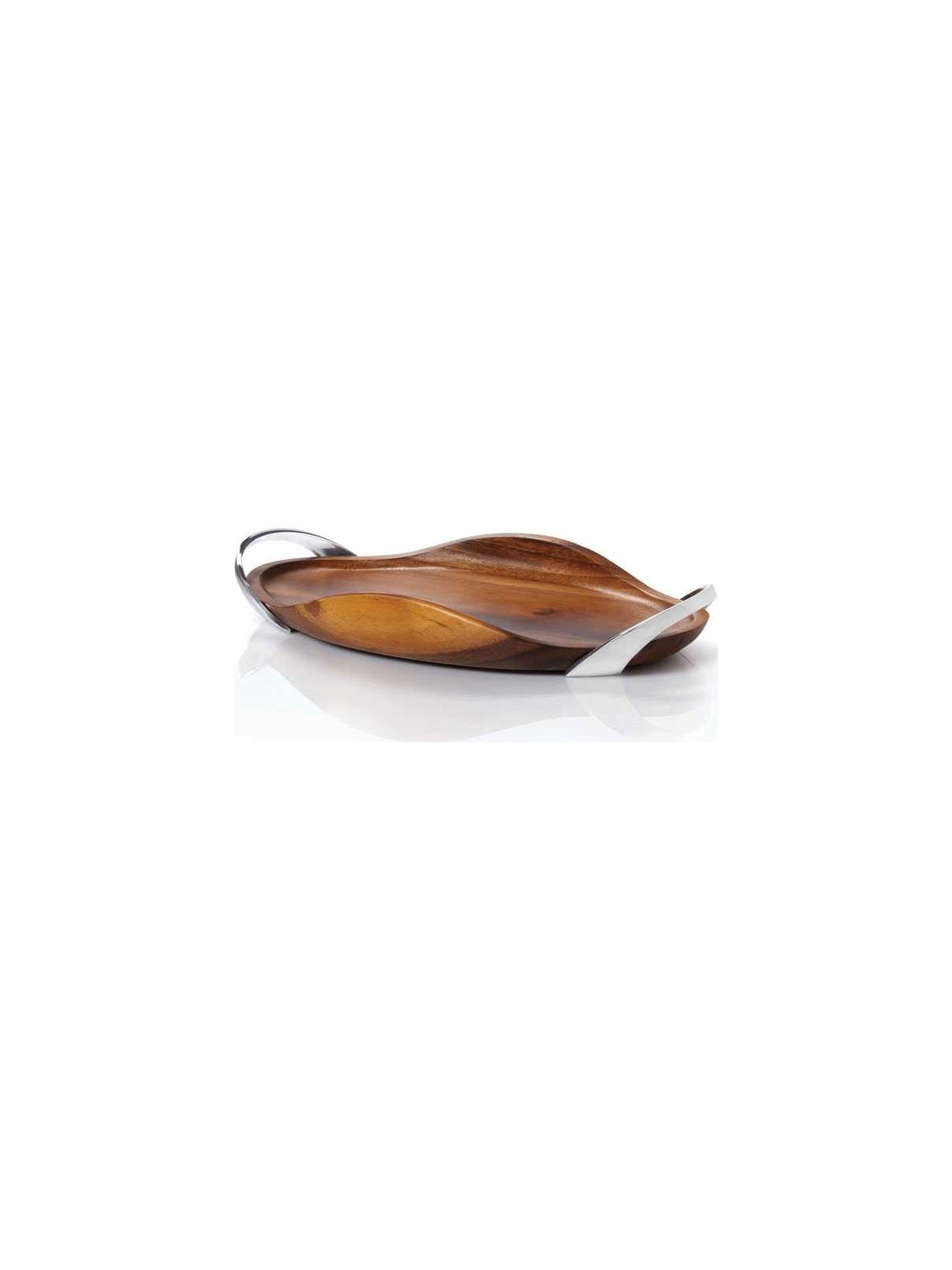 Nambe Bella Wood Handled Tray | Challah Boards | Judaica