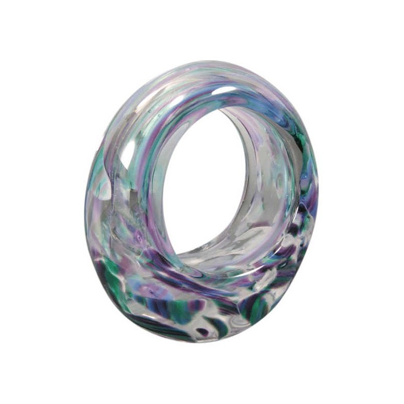 Wedding Glass Keepsake Eternity Ring Sculpture | Wedding | Judaica