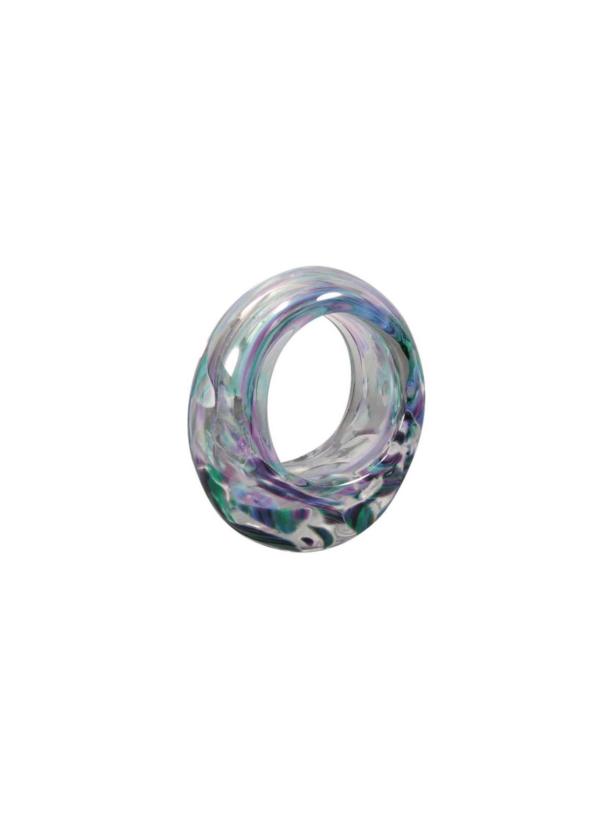 Wedding Glass Keepsake Eternity Ring Sculpture | Wedding | Judaica