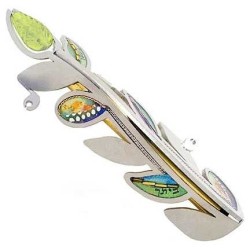 Olive Branch Mezuzah Case | Mezuzahs | Judaica
