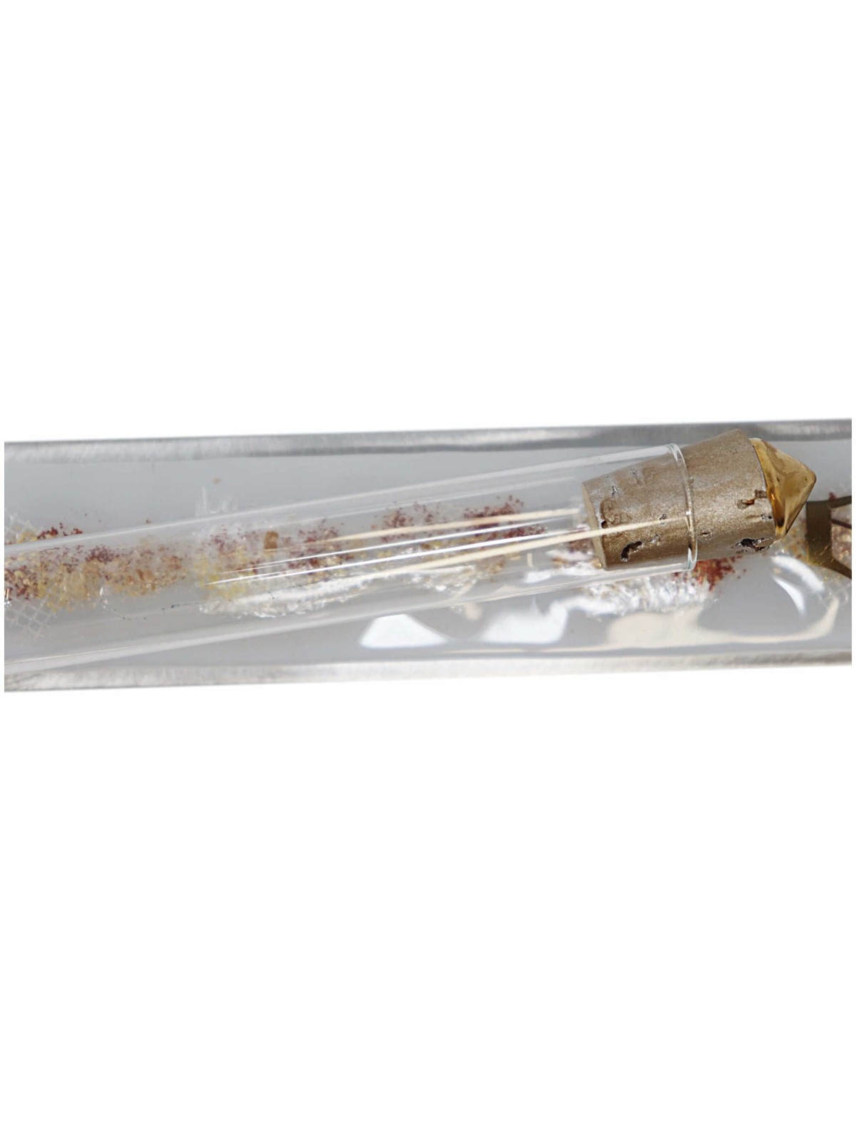 White Collage Wedding Glass Keepsake Mezuzah Case | Wedding | Judaica