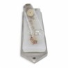 White Collage Wedding Glass Keepsake Mezuzah Case | Wedding | Judaica
