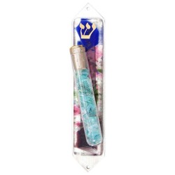 Floral Wedding Glass Keepsake Mezuzah Case | Wedding | Judaica