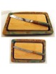 Ceramic Patina and Wood Challah Board | Challah Boards | Judaica