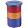 Multi-Color Anodized Aluminum Tzedakah Box | Tzedakah Boxes | Judaica